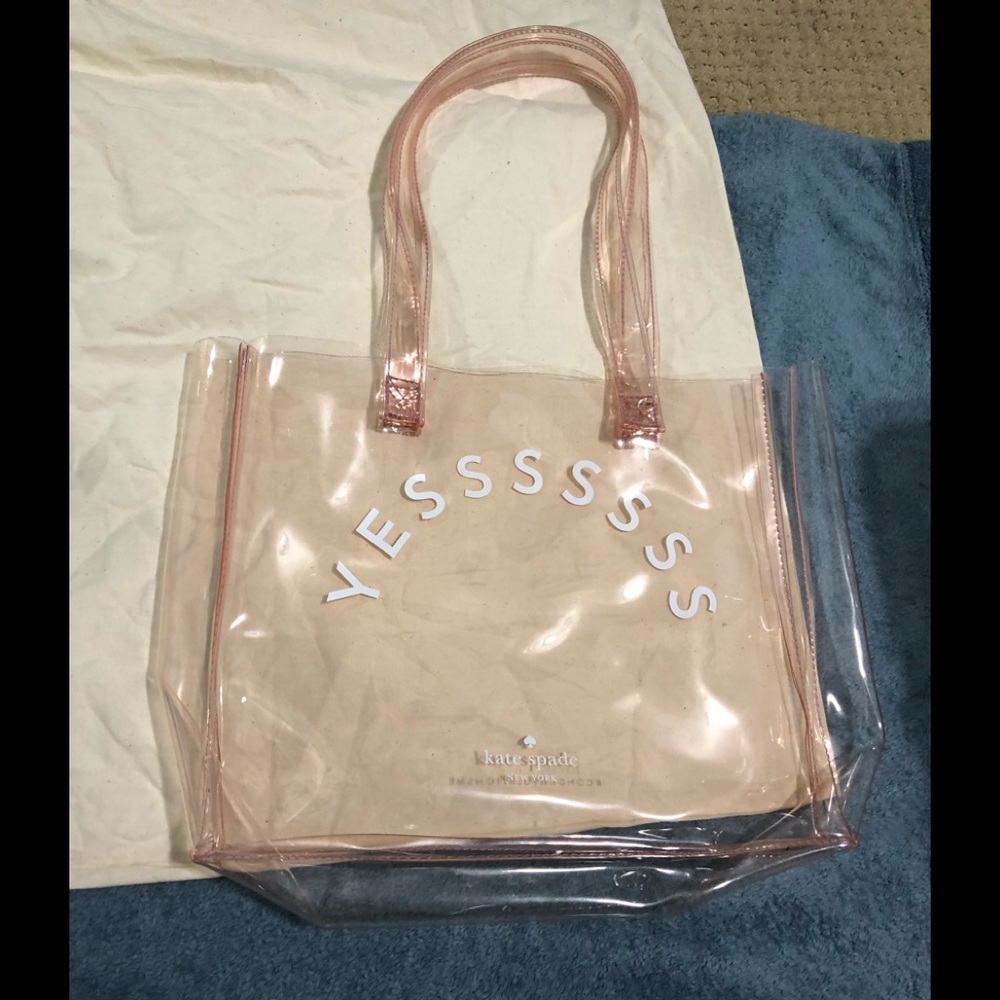 Kate spade transparent shopping bag